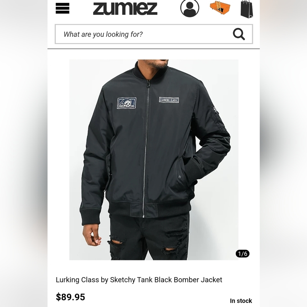 Lurking Class Mens Bomber Jacket